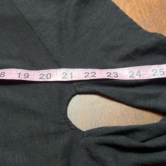 Sanctuary Black Tie Front Crop Top Sz XS EUC - Picture 9 of 10